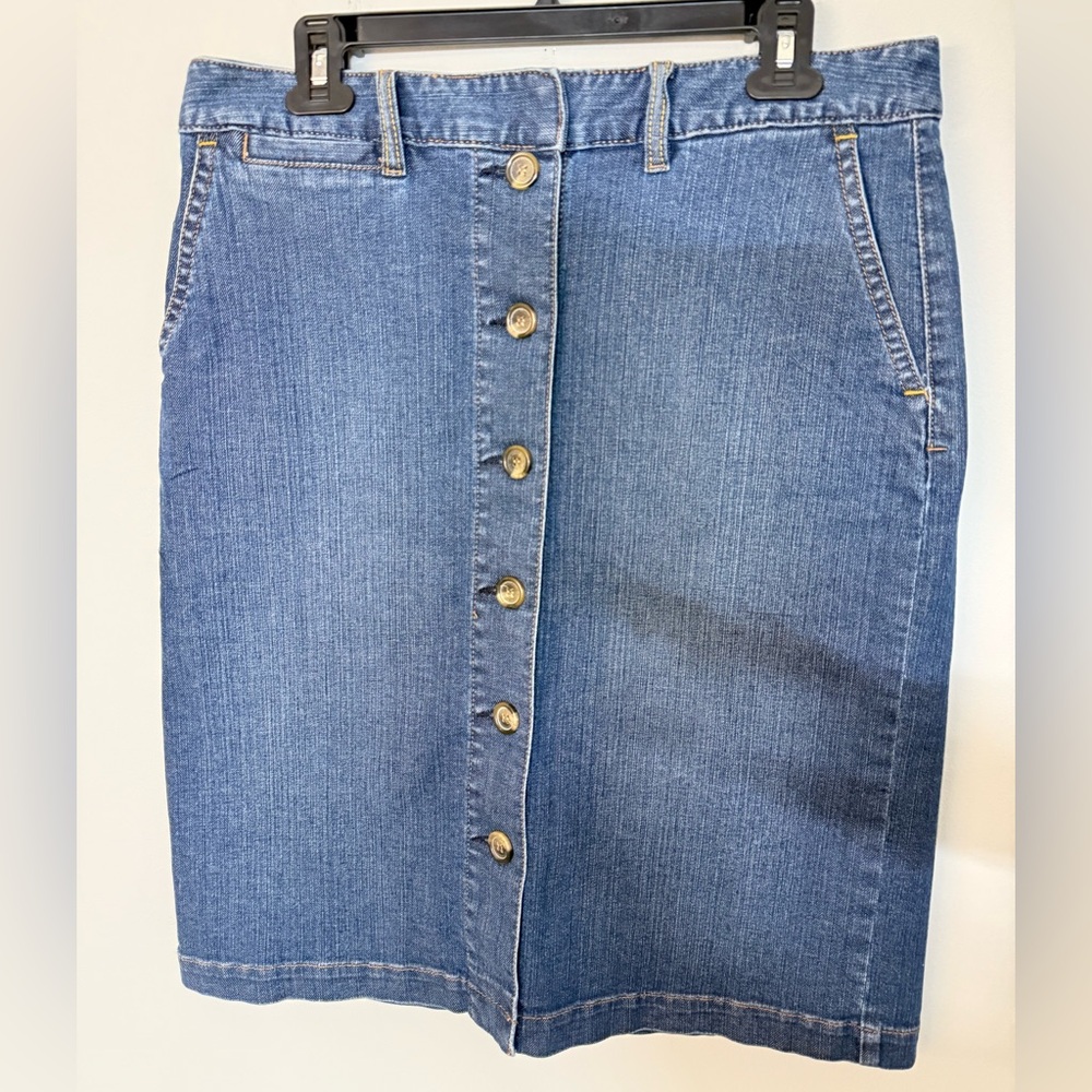 Liz Claiborne Women's Blue Denim Skirt Size 10